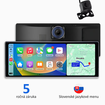 Univerzálne multimediálne zariadenie do auta s Apple CarPlay, Android Auto a záznamom videa (model 2025)