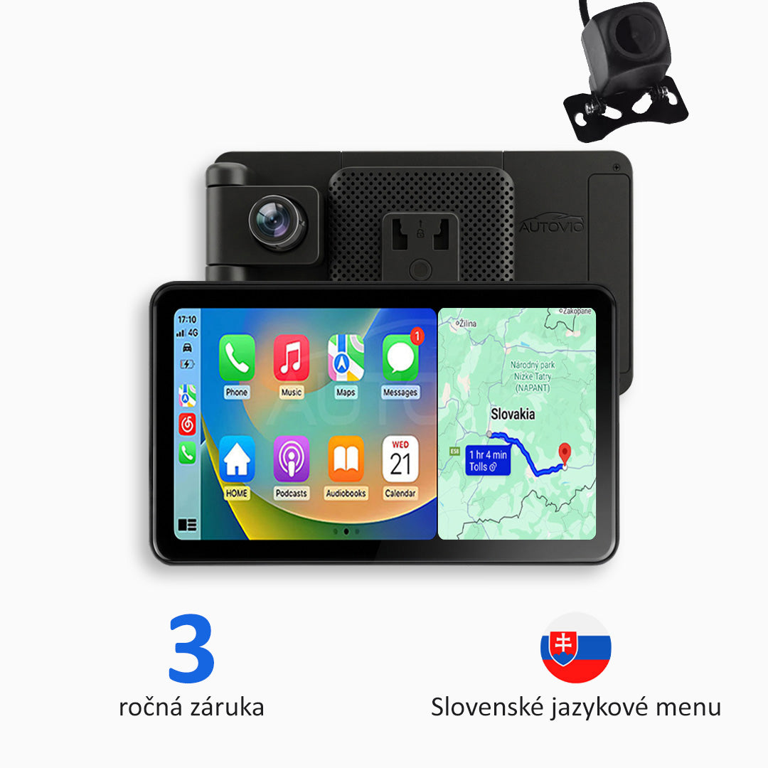 Univerzálne multimediálne zariadenie do auta s Apple CarPlay, Android Auto a záznamom videa (model 2026)